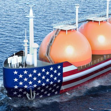 US LNG tanker sailing